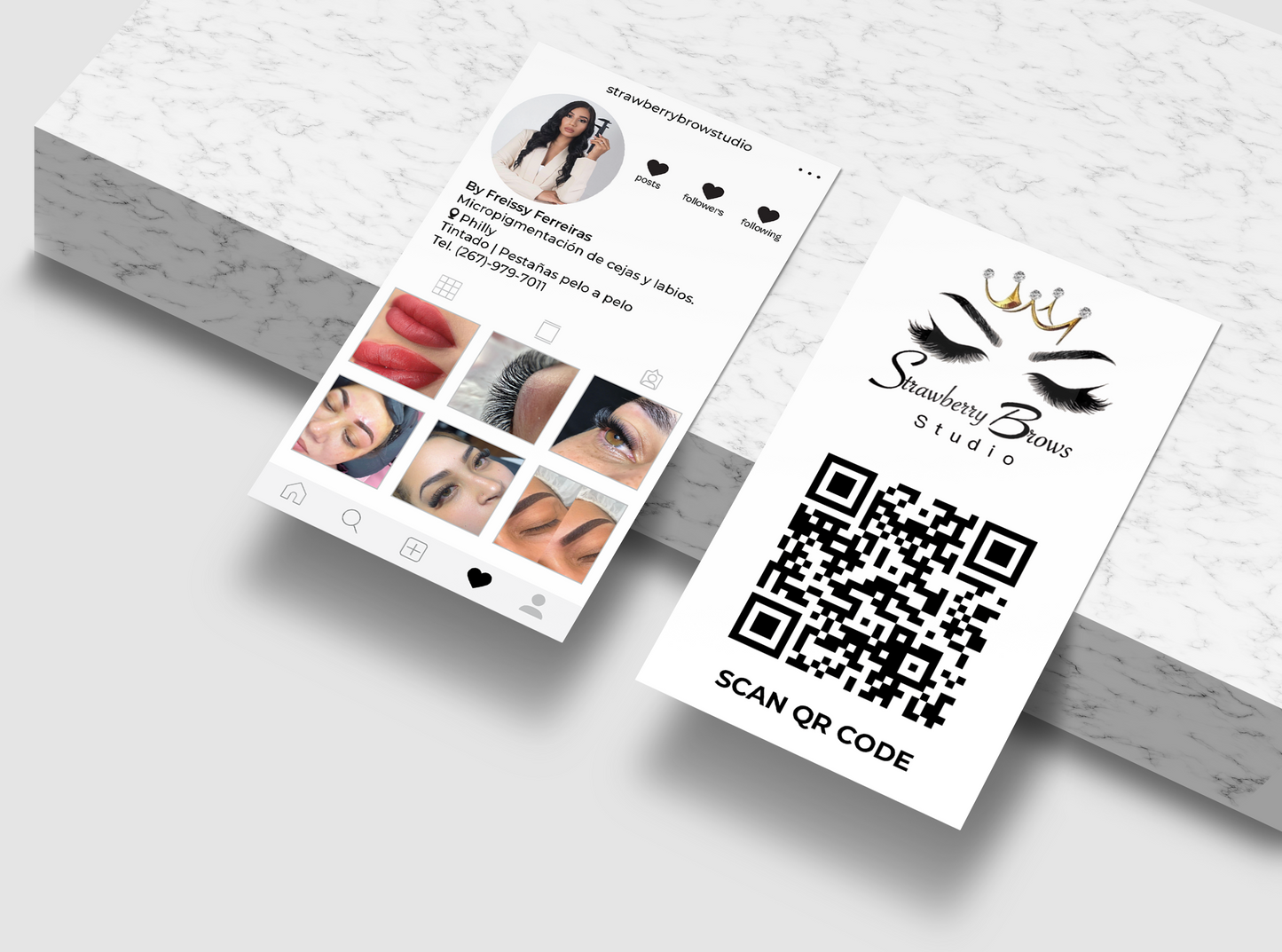 Instagram Business Cards (ONLY DESIGN)