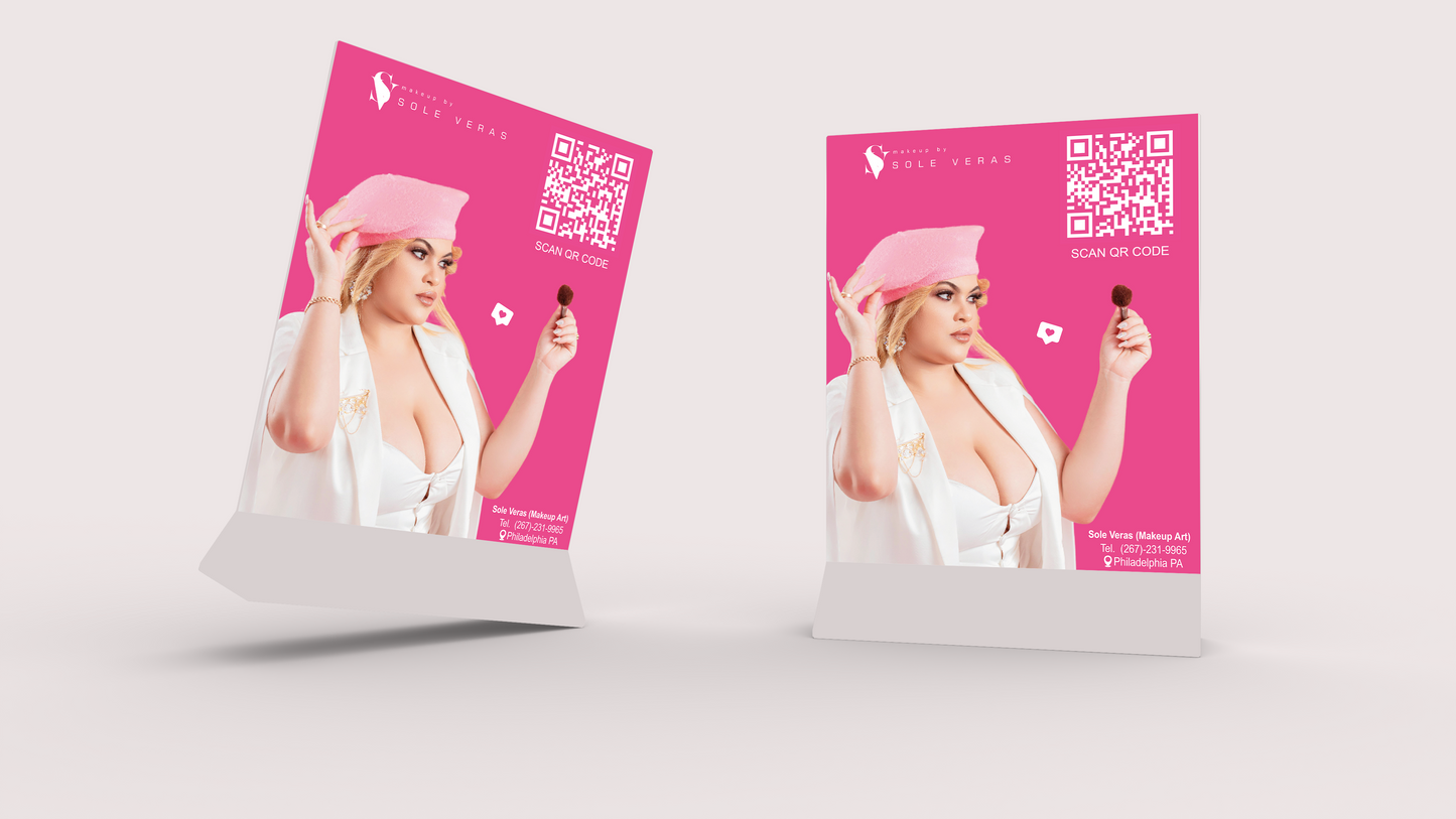 Flyer for Acrylic Sign 8.5x11in (Design + Print)