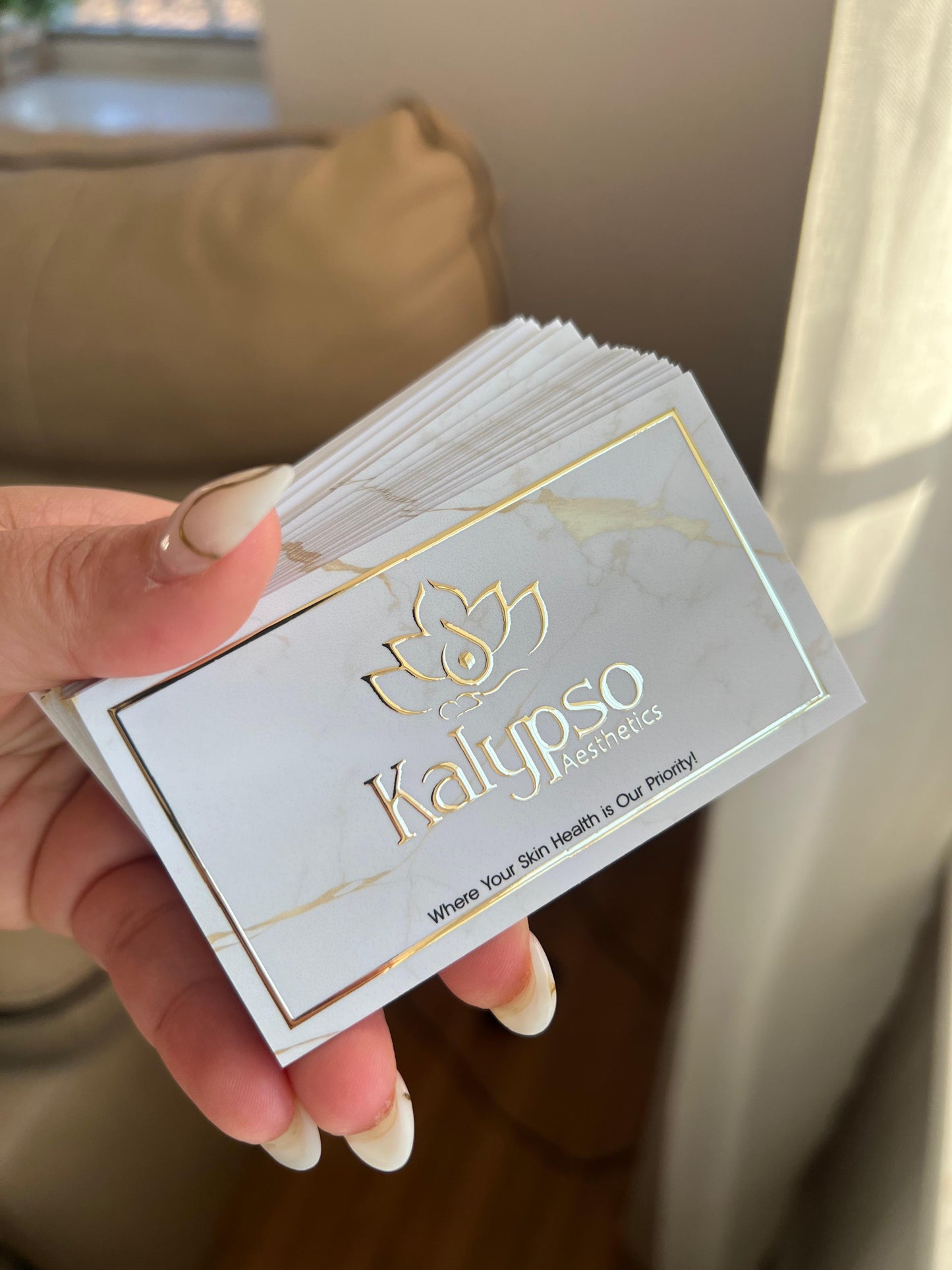 Raised Foil 3D + Soft Touch Effect business cards