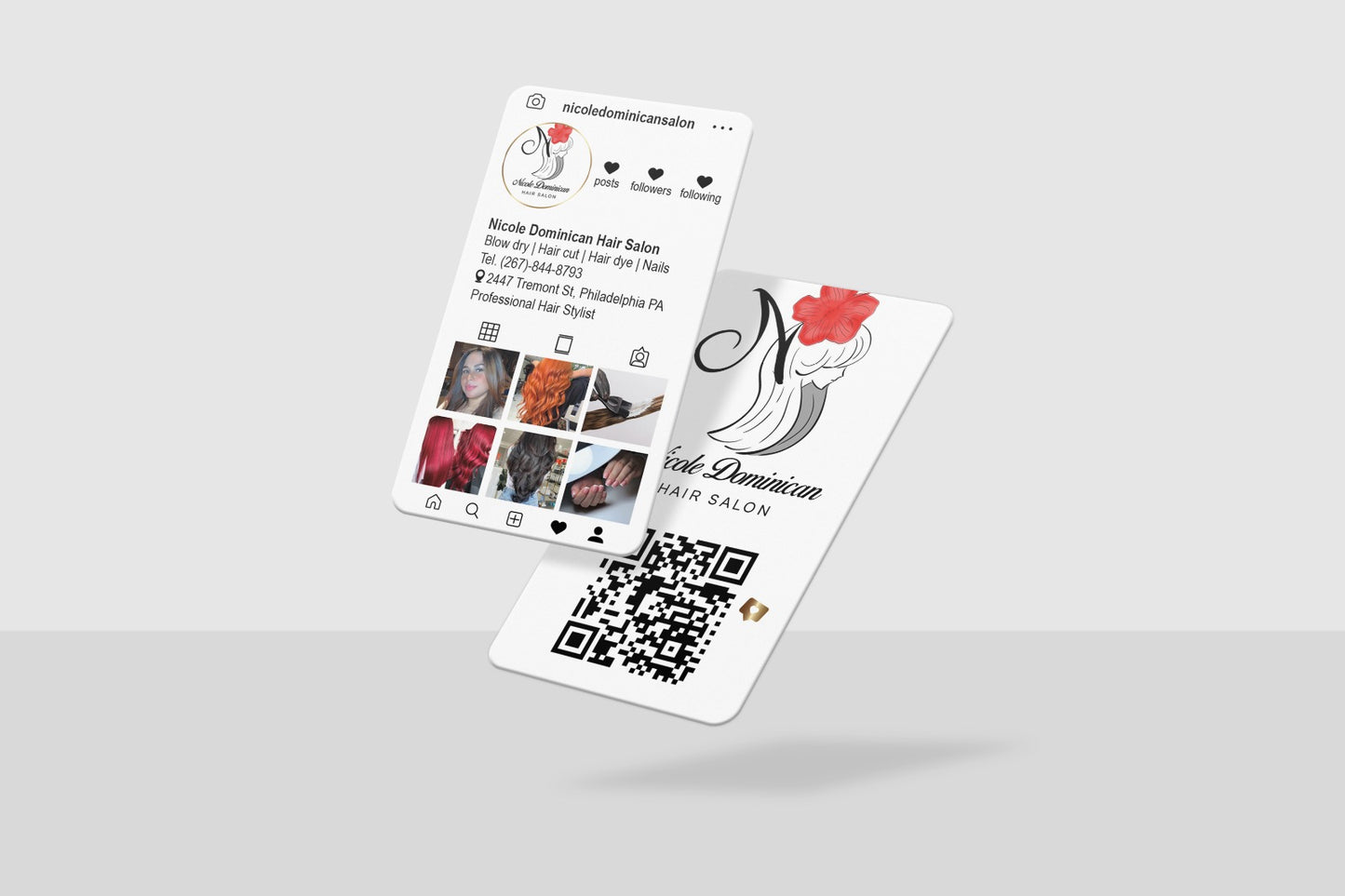 Instagram Business Cards (ONLY DESIGN)