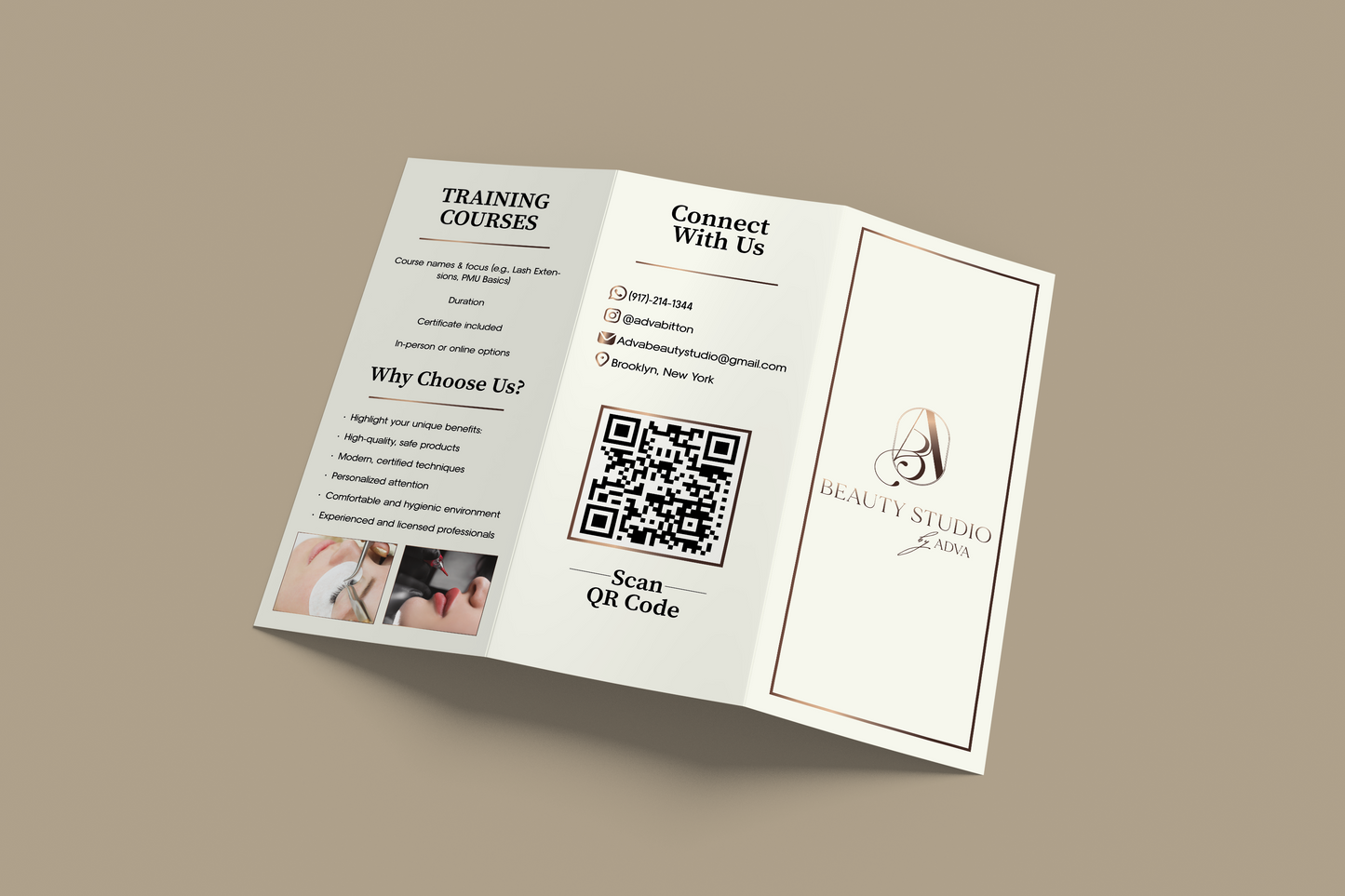 Tri-Fold Brochure 8.5x11 in (DESIGN ONLY)