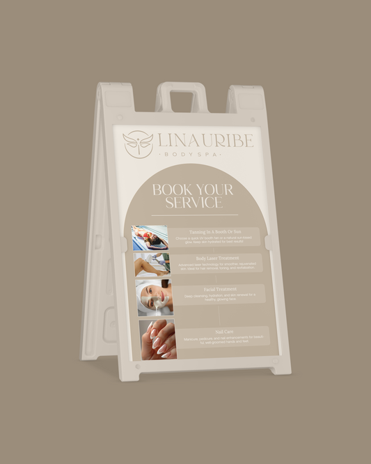 A frames sign 24x36’’ 2 sides (Design + Print)