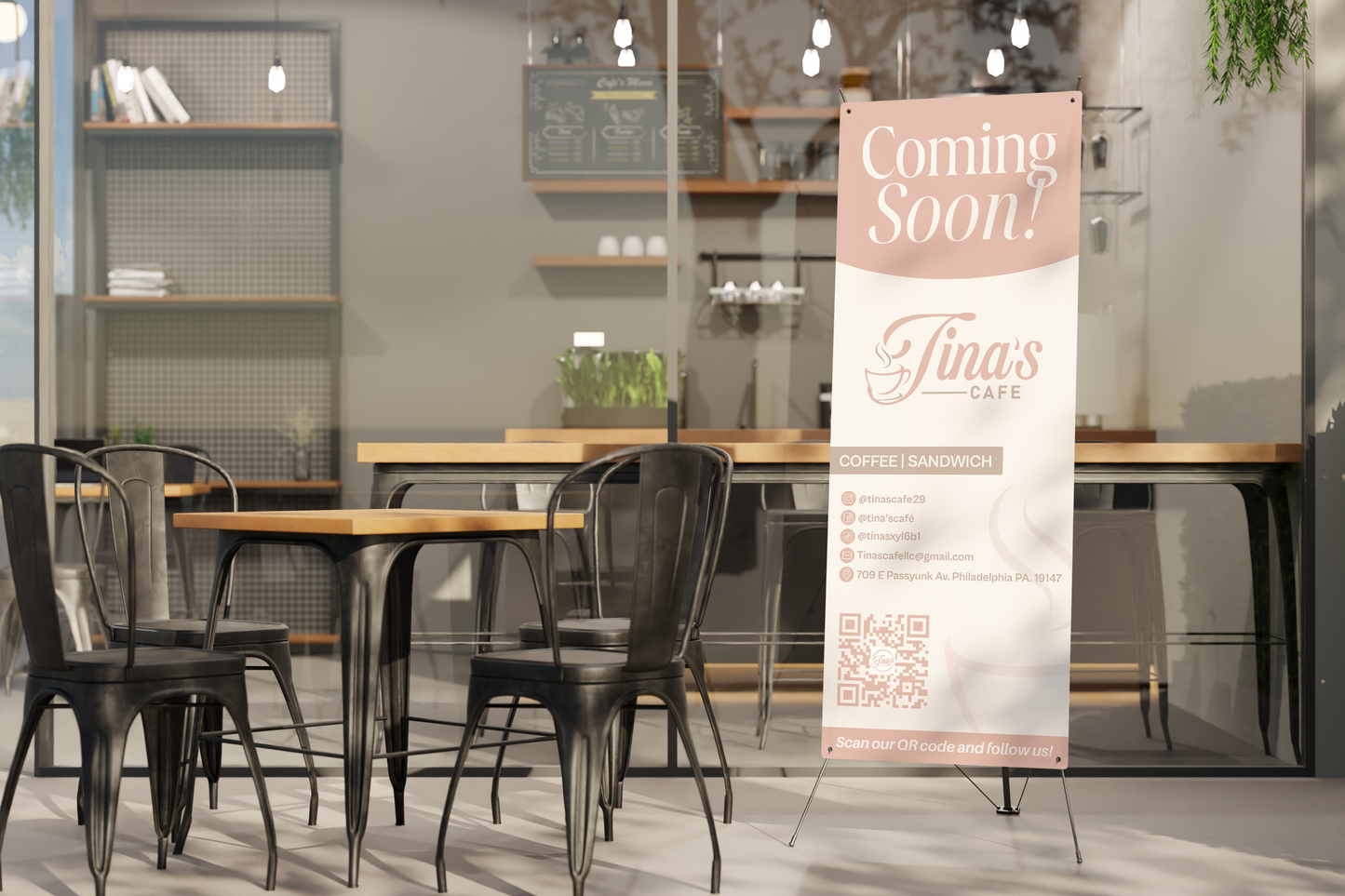 Retractable Banner 33x80 (PRINT / DESIGN BASED INCLUDED)